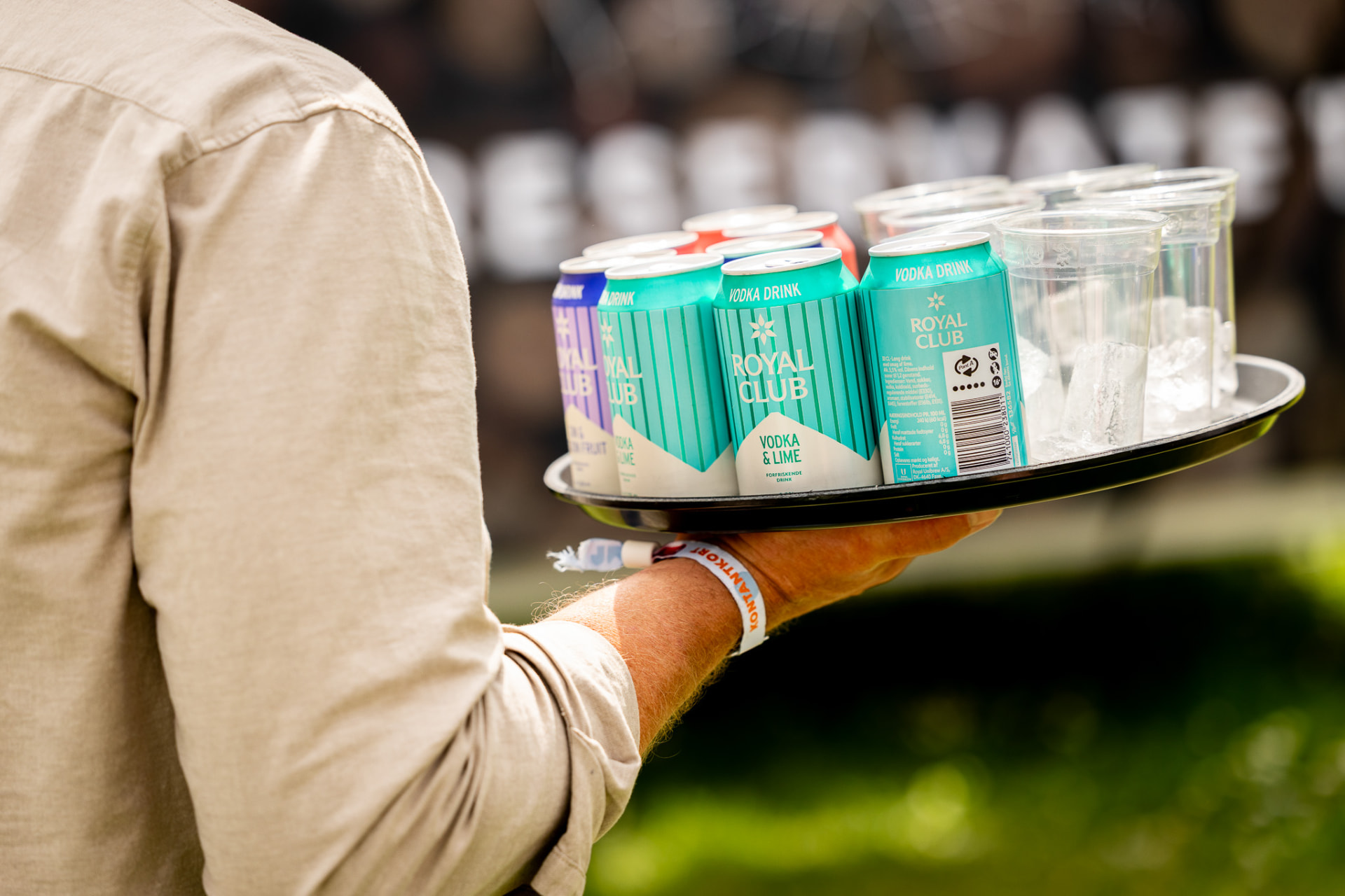 Servering af drinks ved event
