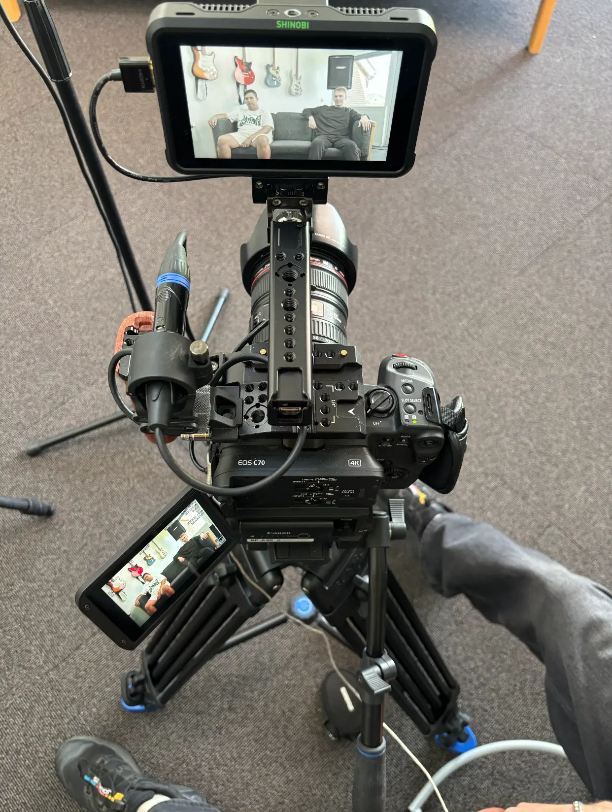 Canon C70 kameraopsætning